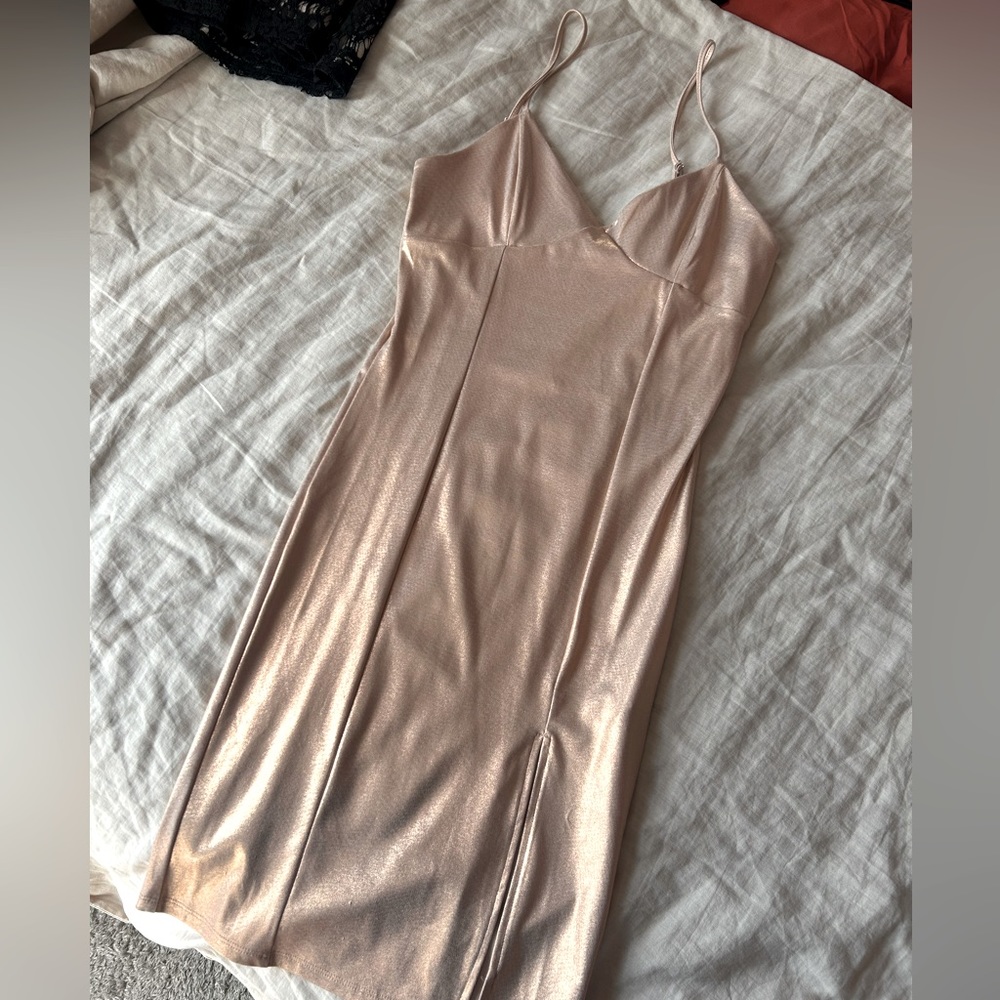 Sexy metallic dress